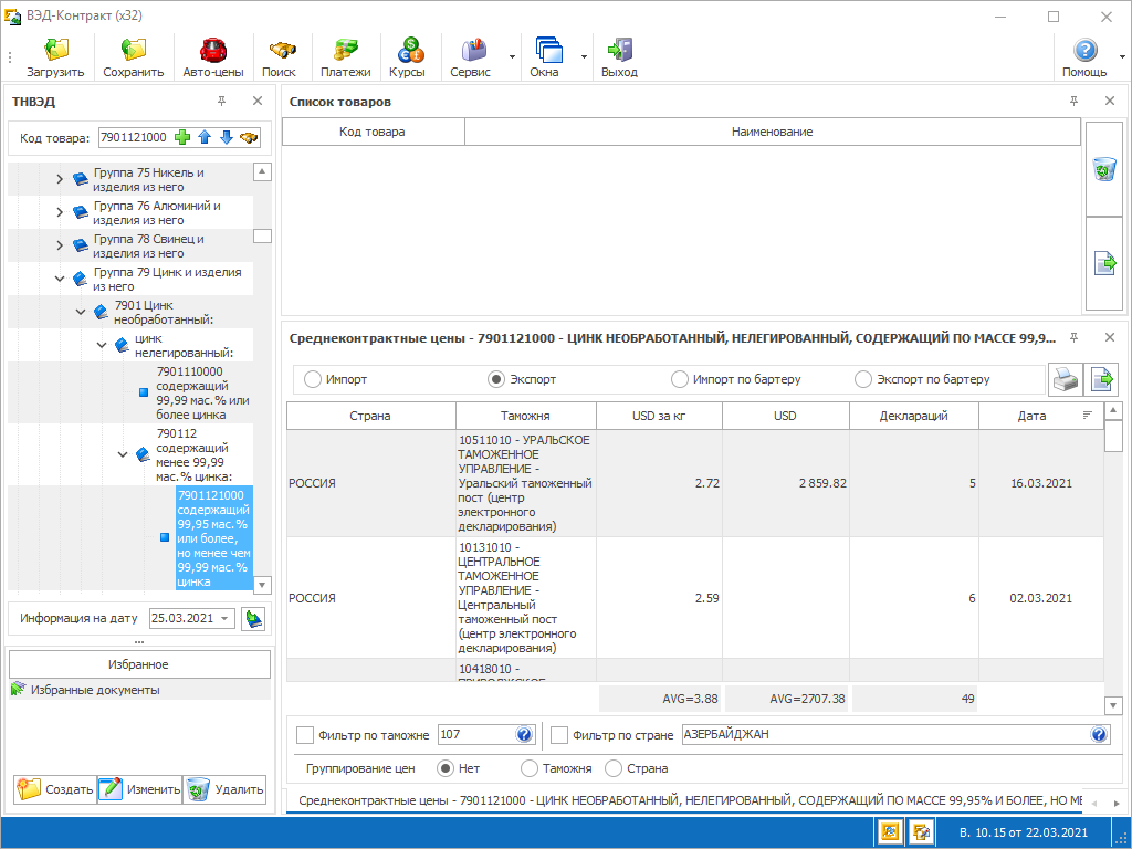 04 ved konrakt prosmotr informacii o srednekontraktnyh cenah na tovar